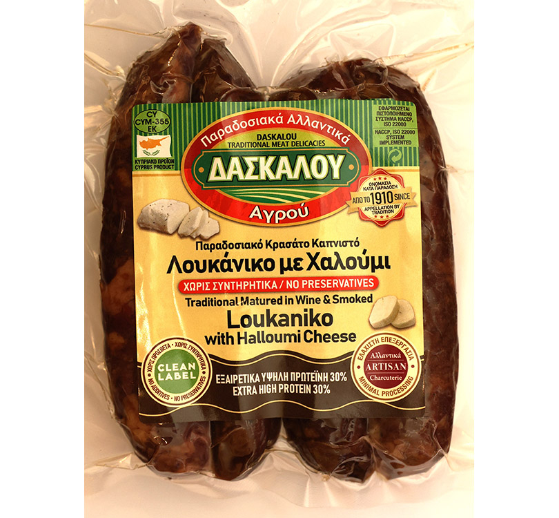 Loukaniko with Halloumi Cheese, 400g