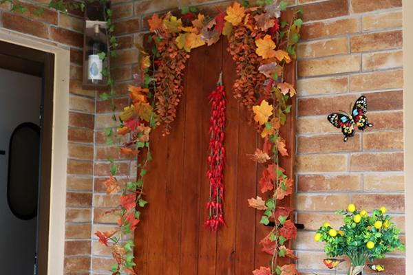 Decorated Old Door